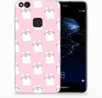 B2Ctelecom Huawei P10 Lite Uniek TPU Hoesje Sleeping Cats