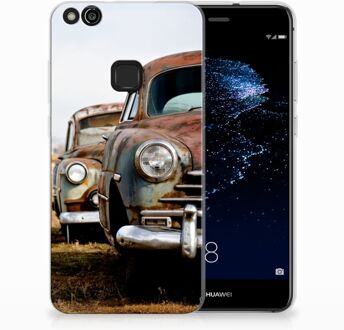 B2Ctelecom Huawei P10 Lite Uniek TPU Hoesje Vintage Auto