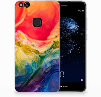 B2Ctelecom Huawei P10 Lite Uniek TPU Hoesje Watercolor Dark