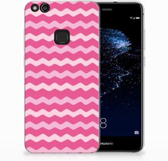 B2Ctelecom Huawei P10 Lite Uniek TPU Hoesje Waves Pink