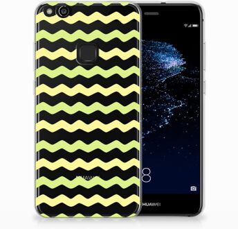 B2Ctelecom Huawei P10 Lite Uniek TPU Hoesje Waves Yellow