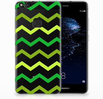 B2Ctelecom Huawei P10 Lite Uniek TPU Hoesje Zigzag Groen