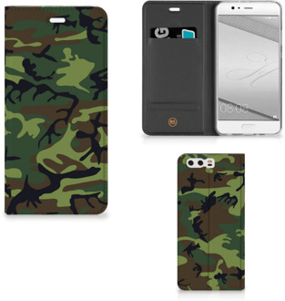 B2Ctelecom Huawei P10 Plus Standcase Hoesje Design Army Dark