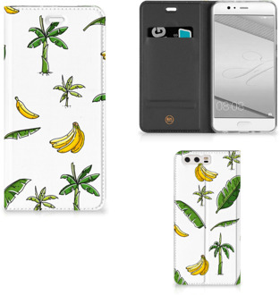 B2Ctelecom Huawei P10 Plus Standcase Hoesje Design Banana Tree