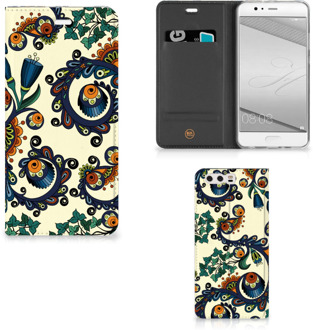 B2Ctelecom Huawei P10 Plus Standcase Hoesje Design Barok Flower