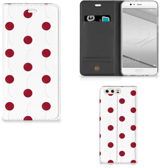 B2Ctelecom Huawei P10 Plus Standcase Hoesje Design Cherries