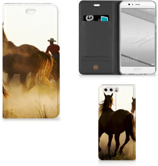 B2Ctelecom Huawei P10 Plus Standcase Hoesje Design Cowboy