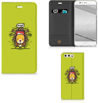 B2Ctelecom Huawei P10 Plus Standcase Hoesje Design Doggy Biscuit