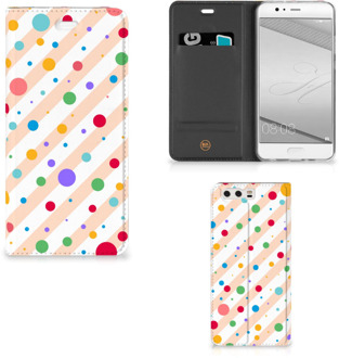 B2Ctelecom Huawei P10 Plus Standcase Hoesje Design Dots