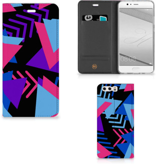 B2Ctelecom Huawei P10 Plus Standcase Hoesje Design Funky Triangle