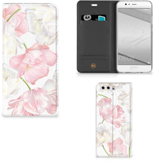 B2Ctelecom Huawei P10 Plus Standcase Hoesje Design Lovely Flowers