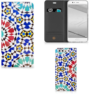 B2Ctelecom Huawei P10 Plus Standcase Hoesje Design Mozaïek