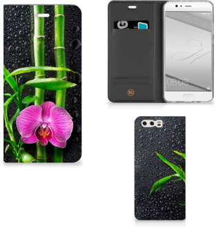 B2Ctelecom Huawei P10 Plus Standcase Hoesje Design Orchidee