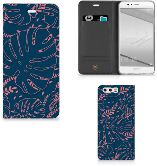 B2Ctelecom Huawei P10 Plus Standcase Hoesje Design Palm Leaves