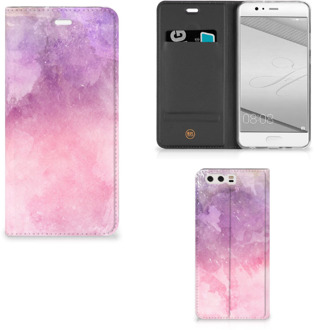 B2Ctelecom Huawei P10 Plus Standcase Hoesje Design Pink Purple Paint