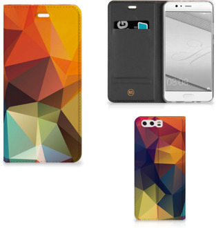 B2Ctelecom Huawei P10 Plus Standcase Hoesje Design Polygon Color