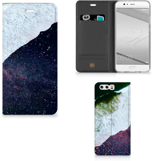 B2Ctelecom Huawei P10 Plus Standcase Hoesje Design Sea in Space