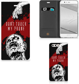 B2Ctelecom Huawei P10 Plus Standcase Hoesje Design Zombie Blood