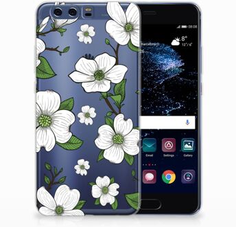 B2Ctelecom Huawei P10 Plus TPU Hoesje Design Dogwood Flowers