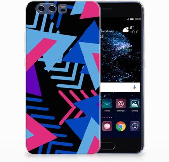 B2Ctelecom Huawei P10 Plus TPU Hoesje Design Funky Triangle