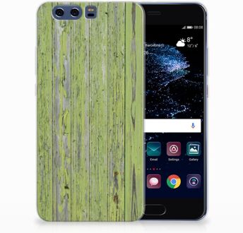 B2Ctelecom Huawei P10 Plus TPU Hoesje Design Green Wood