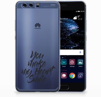 B2Ctelecom Huawei P10 Plus TPU Hoesje Design Heart Smile