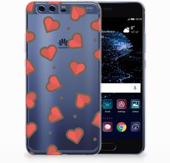 B2Ctelecom Huawei P10 Plus TPU Hoesje Design Hearts