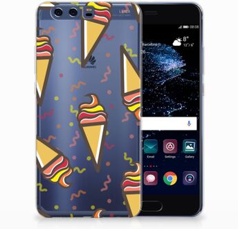 B2Ctelecom Huawei P10 Plus TPU Hoesje Design Icecream