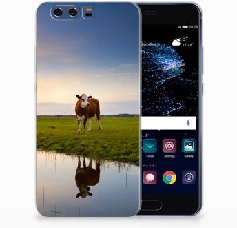 B2Ctelecom Huawei P10 Plus TPU Hoesje Design Koe