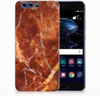 B2Ctelecom Huawei P10 Plus TPU Hoesje Design Marmer Bruin