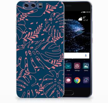 B2Ctelecom Huawei P10 Plus TPU Hoesje Design Palm Leaves