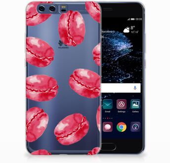 B2Ctelecom Huawei P10 Plus TPU Hoesje Design Pink Macarons