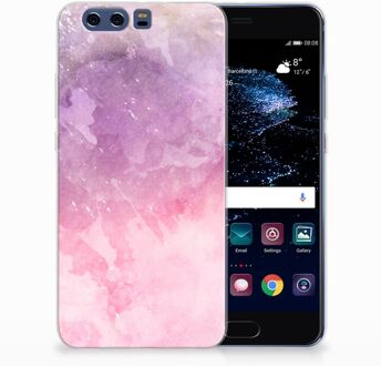 B2Ctelecom Huawei P10 Plus TPU Hoesje Design Pink Purple Paint