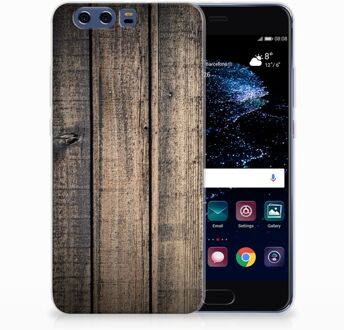 B2Ctelecom Huawei P10 Plus TPU Hoesje Design Steigerhout