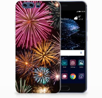 B2Ctelecom Huawei P10 Plus TPU Hoesje Design Vuurwerk