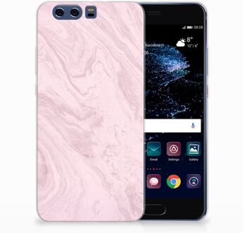 B2Ctelecom Huawei P10 Plus TPU Hoesje Marble Pink