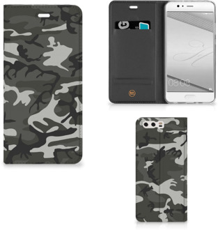 B2Ctelecom Huawei P10 Plus Uniek Standcase Hoesje Army Light