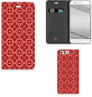 B2Ctelecom Huawei P10 Plus Uniek Standcase Hoesje Batik Red