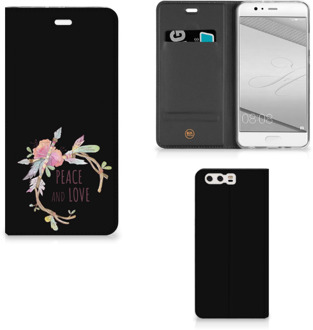 B2Ctelecom Huawei P10 Plus Uniek Standcase Hoesje Boho Text