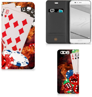 B2Ctelecom Huawei P10 Plus Uniek Standcase Hoesje Casino