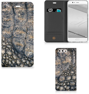 B2Ctelecom Huawei P10 Plus Uniek Standcase Hoesje Krokodillenprint