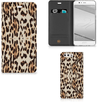 B2Ctelecom Huawei P10 Plus Uniek Standcase Hoesje Leopard