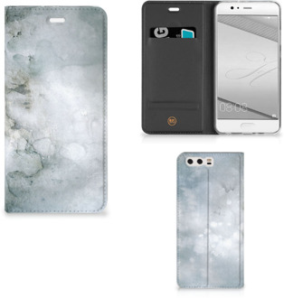 B2Ctelecom Huawei P10 Plus Uniek Standcase Hoesje Painting Grey