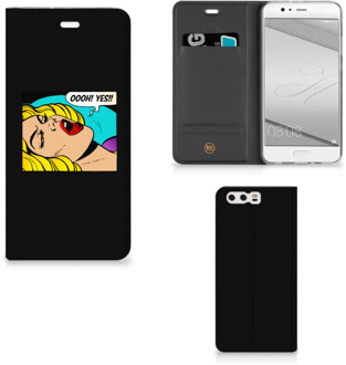 B2Ctelecom Huawei P10 Plus Uniek Standcase Hoesje Popart Oh Yes