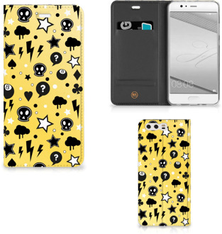 B2Ctelecom Huawei P10 Plus Uniek Standcase Hoesje Punk Yellow