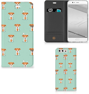 B2Ctelecom Huawei P10 Plus Uniek Standcase Hoesje Pups