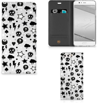 B2Ctelecom Huawei P10 Plus Uniek Standcase Hoesje Silver Punk