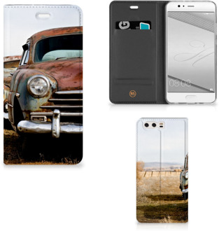 B2Ctelecom Huawei P10 Plus Uniek Standcase Hoesje Vintage Auto