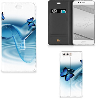 B2Ctelecom Huawei P10 Plus Uniek Standcase Hoesje Vlinders