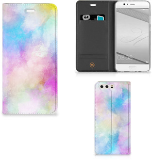 B2Ctelecom Huawei P10 Plus Uniek Standcase Hoesje Watercolor Light